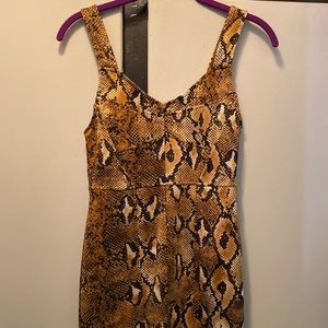 Zara snake skin dress